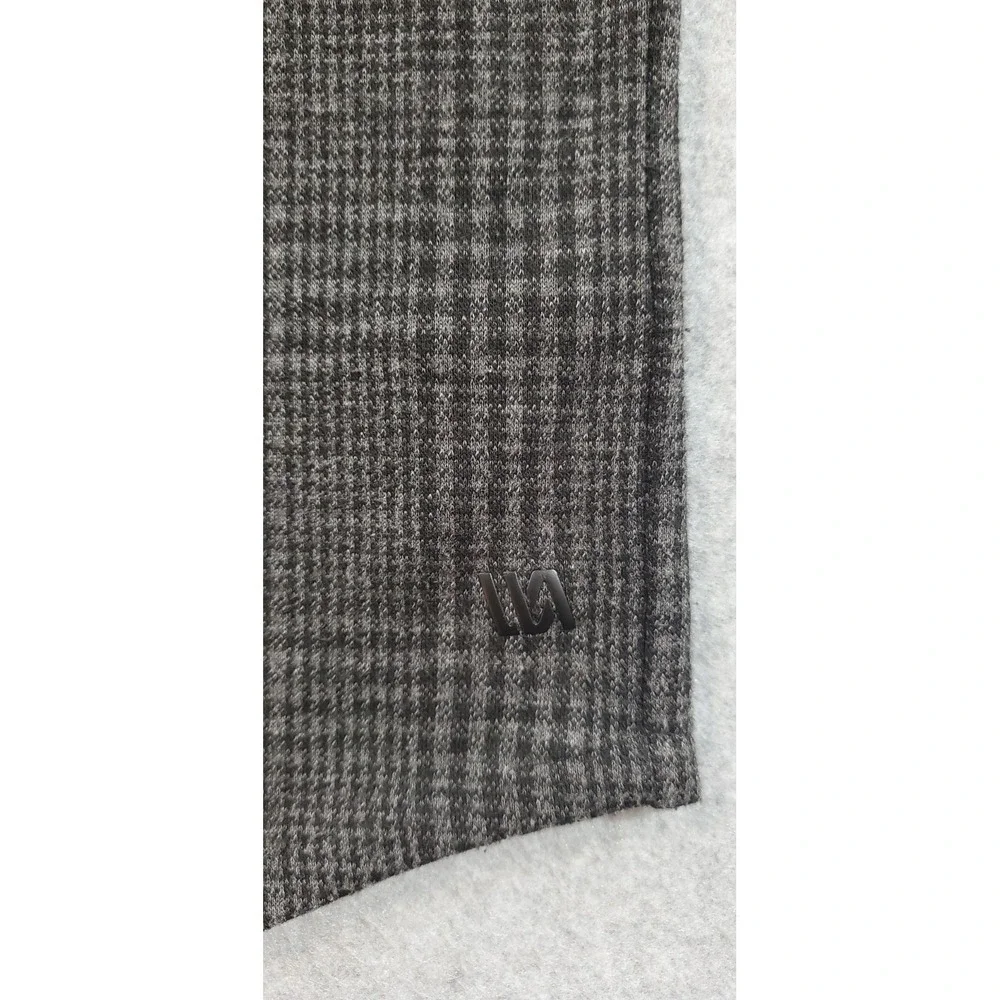 VRST Men's Button-Up Flannel‎ Gray/Black Size Medium Long Sleeve Shirt
